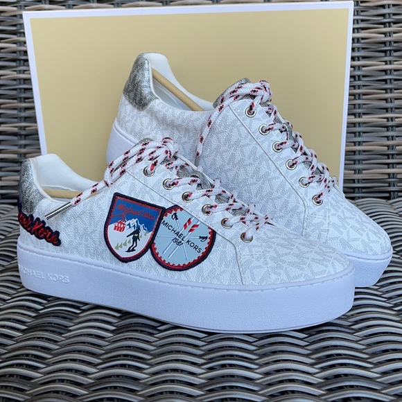 Michael Kors Poppy Lace Up MK Sig Small/MK Logo Ski Patch WMNS - Picture 5 of 16